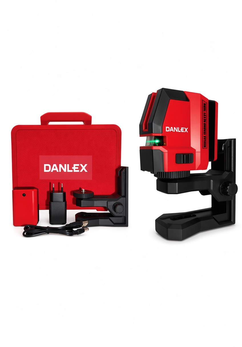 تراز لیزری 120 درجه دو خط سبزرنك مدل DX-7220