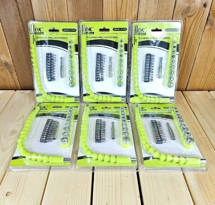 مجموعه نوک پیچ گوشتی و تبدیل ۲۱ عددی اوکی مدل OK-3030