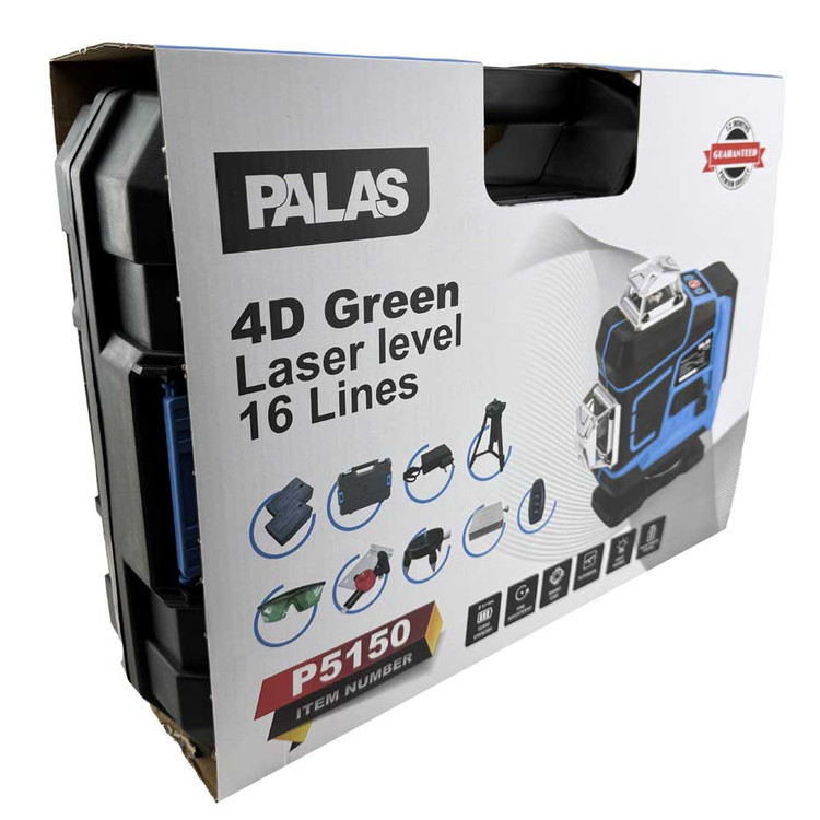تراز لیزری 16 خط شارژِی نور سبز پالاس مدل P5150