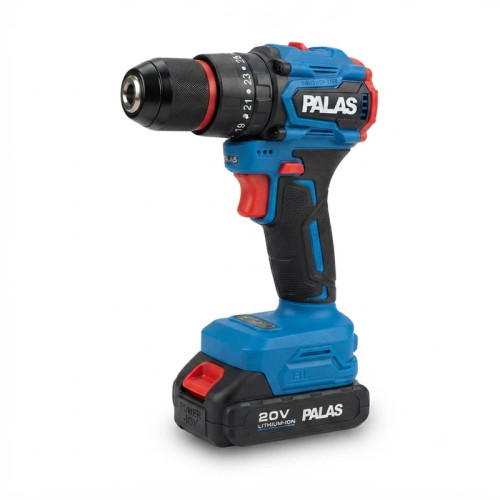 دریل پیچگوشتی شارژی چکشی براشلس پالاس مدل P2420