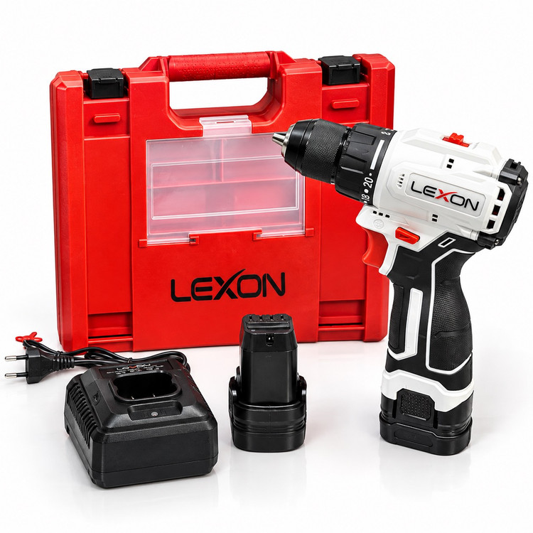 دریل شارژِی براشلس 16.8 ولت LEXON مدل LE-5816