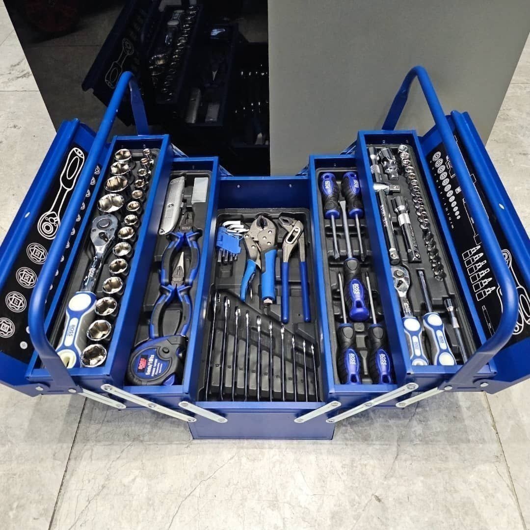 مجموعه جعبه بکس و ابزار ۸۵ عددی صنعتی باس مدل Box-85N